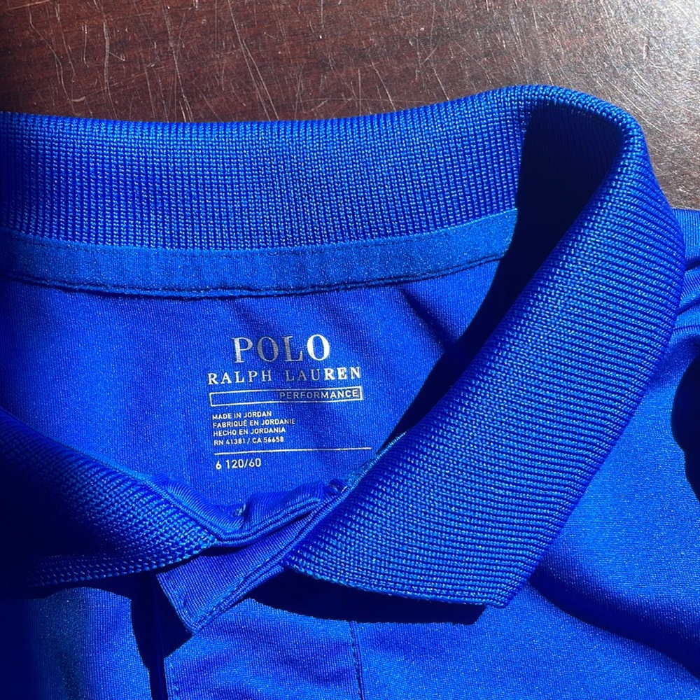 Polo performance (dri-fit) shirt in blue